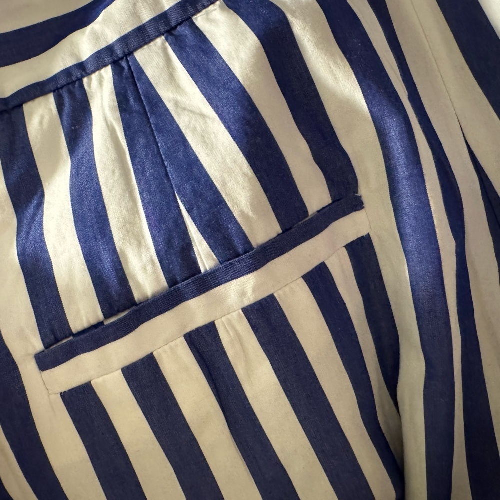 J. Crew Navy and White Halter Jumpsuit - Picture 10 of 15